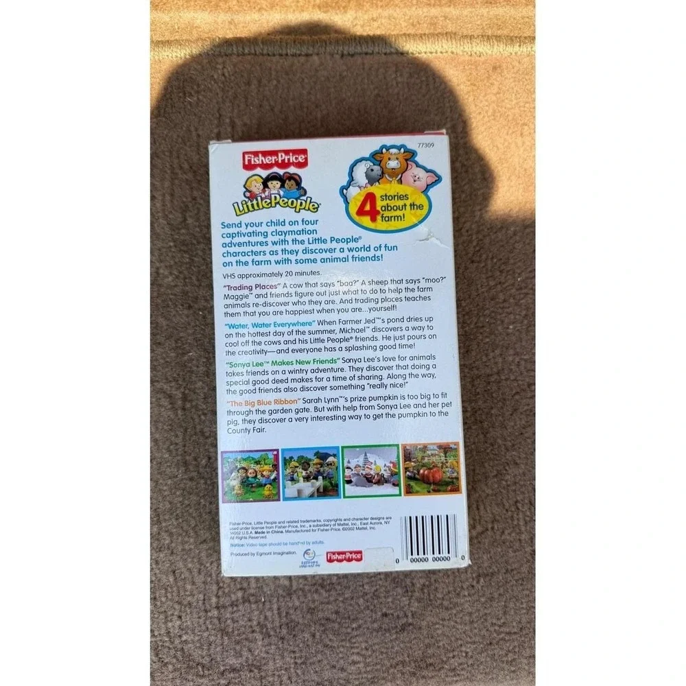 Fisher Price Little People Discovering Animals at the Farm VHS 2002